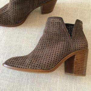 1 State Perforated Leather Booties